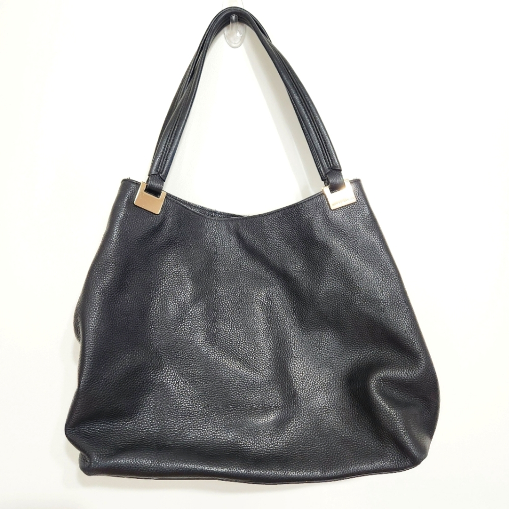 Vince Camuto | Pebbled Leather Shoulder Bag Black